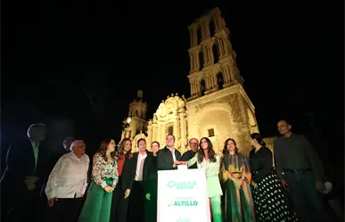 Catedral de Santiago en Saltillo estrena nueva iluminación