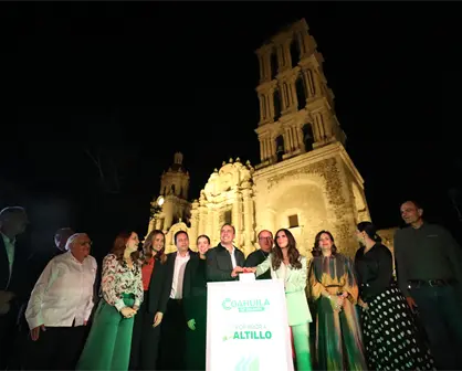 Catedral de Santiago en Saltillo estrena nueva iluminación