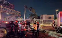 VIDEO | Choque entre camión cervecero y camioneta deja tres lesionados en Monterrey