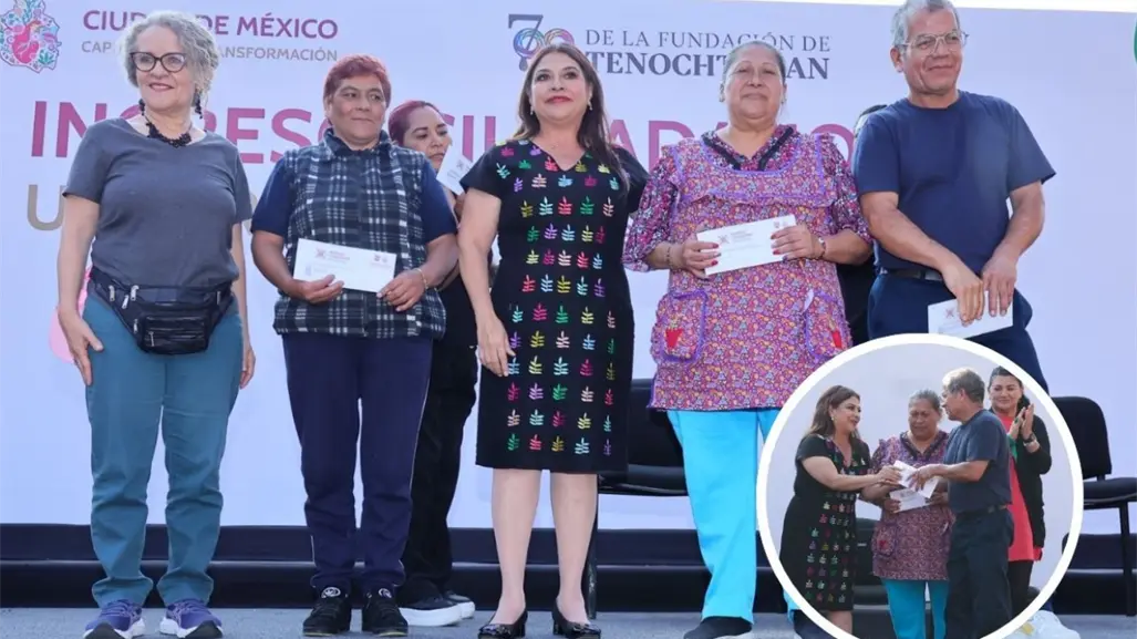 Clara Brugada entrega Ingreso Ciudadano Universal a más de 8 mil adultos en CDMX