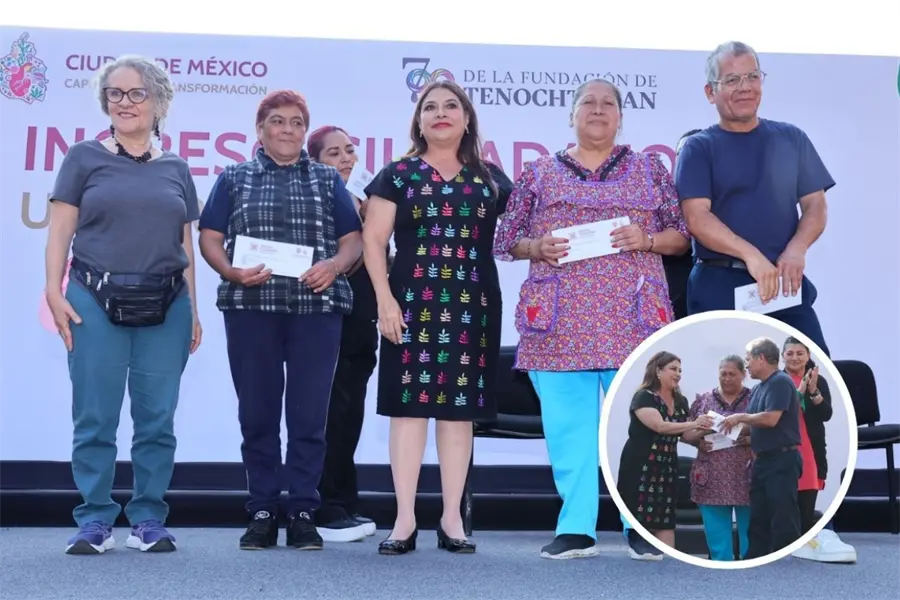 Clara Brugada entrega Ingreso Ciudadano Universal a más de 8 mil adultos en CDMX