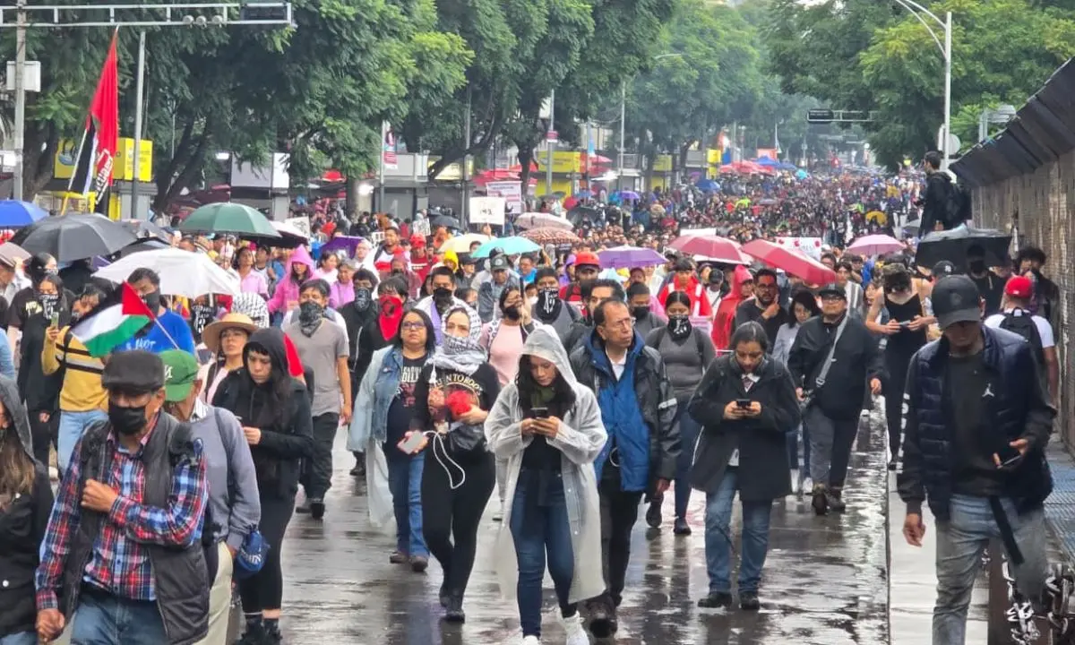 Marcha en CDMX.   Foto: Mario Flores
