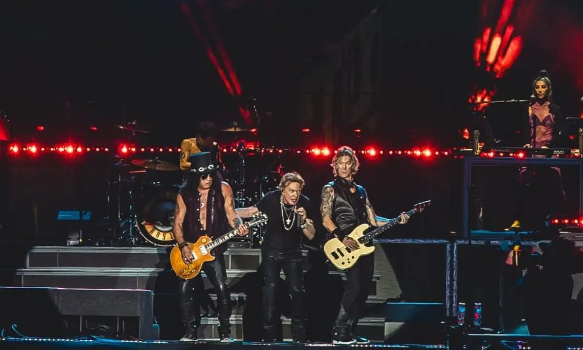Guns N Roses en concierto.  Foto: IG (@gunsnroses)