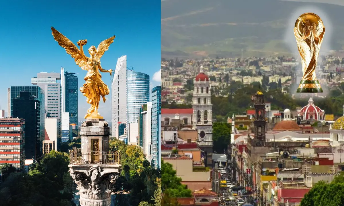 Ciudad de México, Puebla, copa del Mundial 2026    Foto: FIFA | Canva
