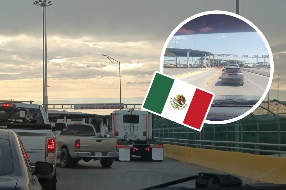 Así se ven los puentes internacionales en Piedras Negras este fin de septiembre / Foto: Daniel Aguilar | Iván Morin | Canva