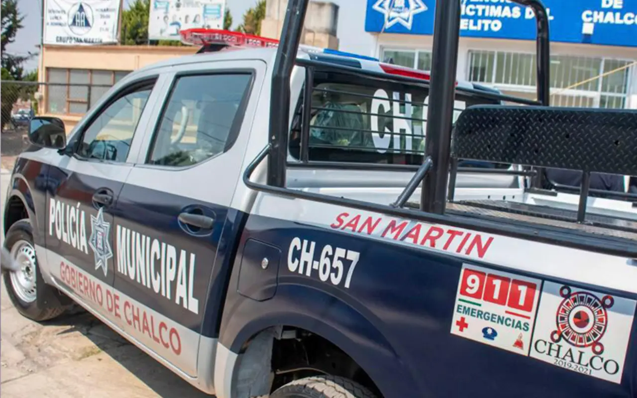 Policía de Chalco. Foto: Gobierno de Chalco