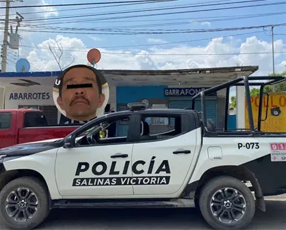 Detienen a sospechoso de múltiples robos en Salinas Victoria