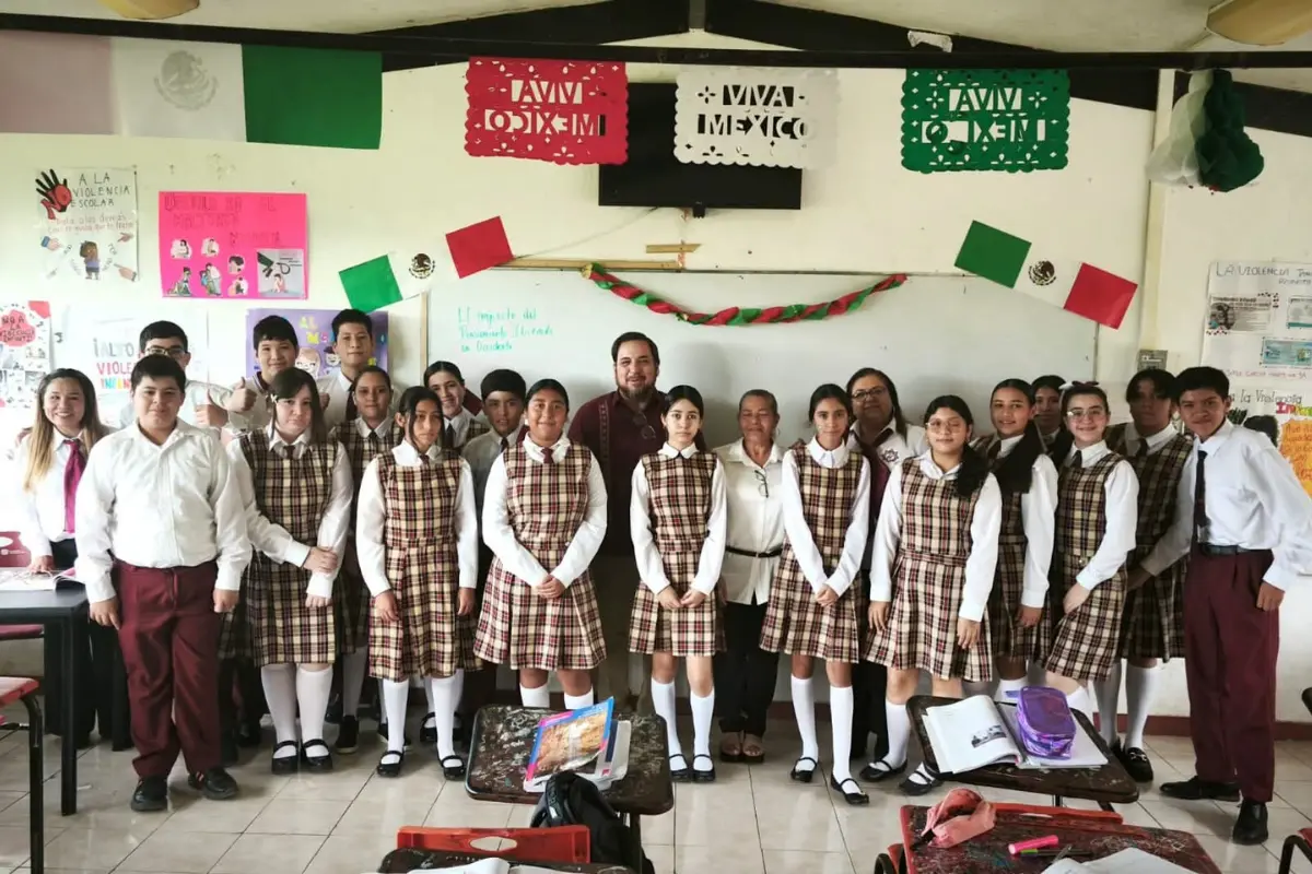 Dentro de los resultados compartidos, señaló un incremento en el promedio de la educación escolar básica en el estado de Tamaulipas. Foto: SET