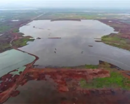 FOTOS | Lluvias fuertes en Edomex llenan el Lago de Texcoco al 78% de su capacidad
