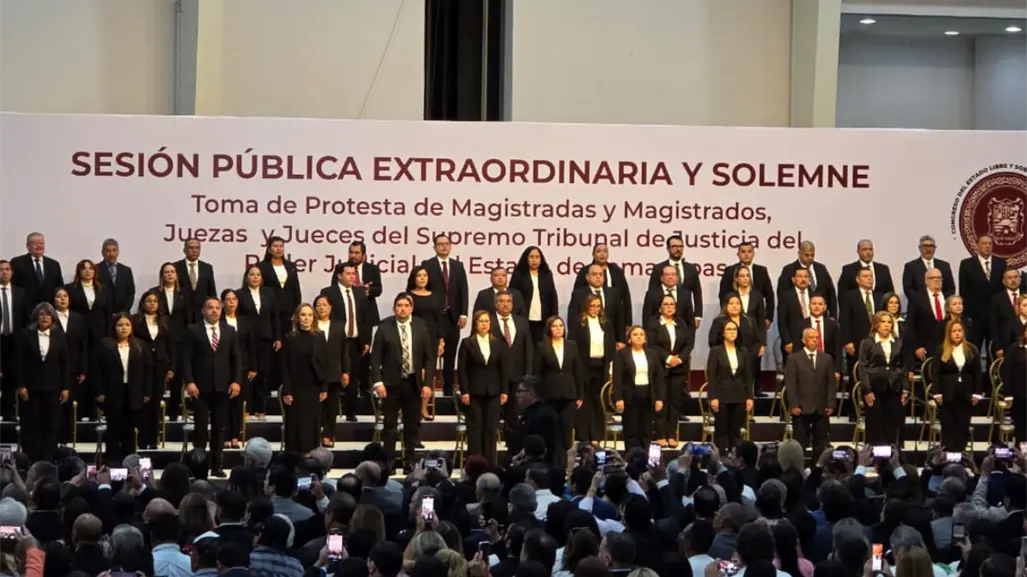 ¡Historia de Tamaulipas! 147 jueces y magistrados entran en funciones tras las elecciones judiciales