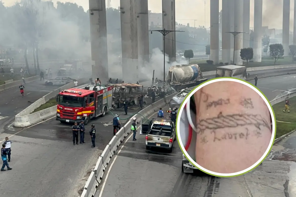Víctima identifica por la explosión de pipa en Iztapalapa. Foto: Luis Antonio Alfaro y @RebelionNews | Canva