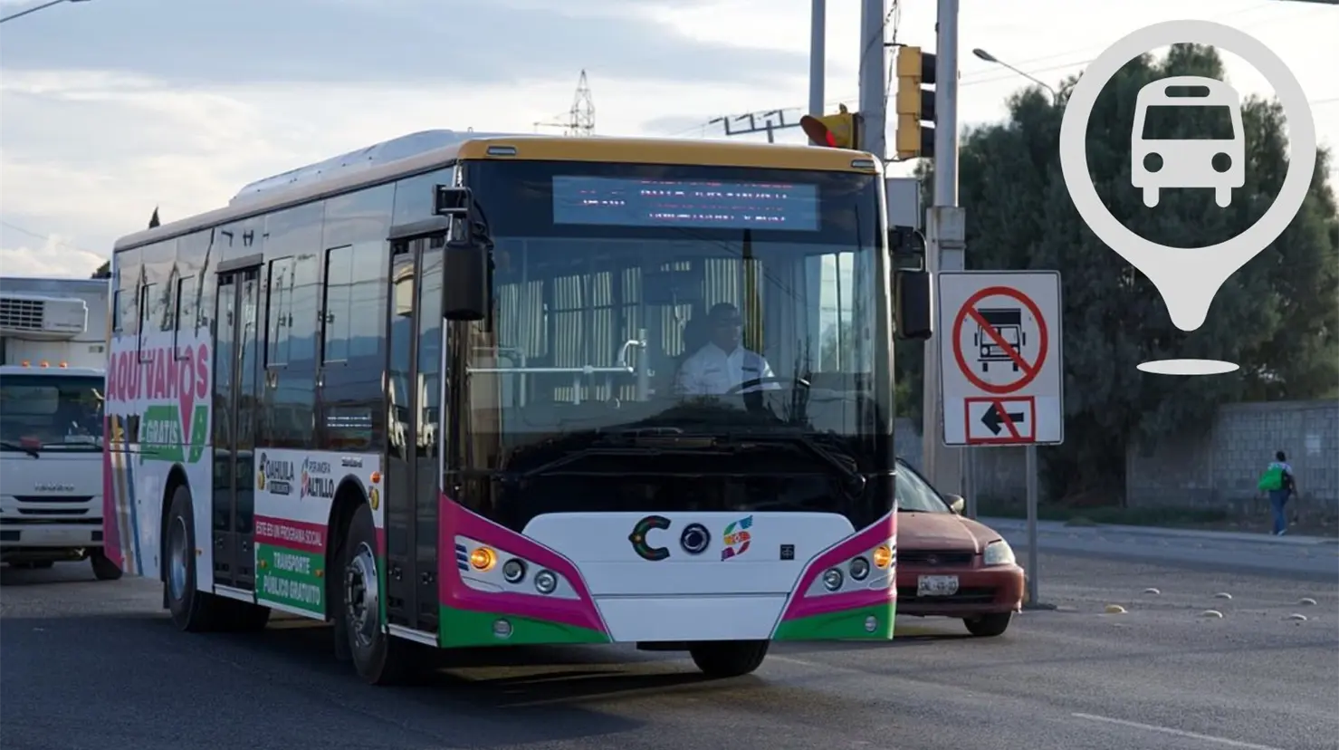 Estas son las paradas de las rutas. (Fotografía: Gobierno de Saltillo)
