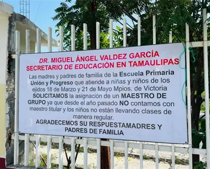 Escuela Unión y Progreso del ejido 18 de Marzo pide maestro fijo para no perder clases