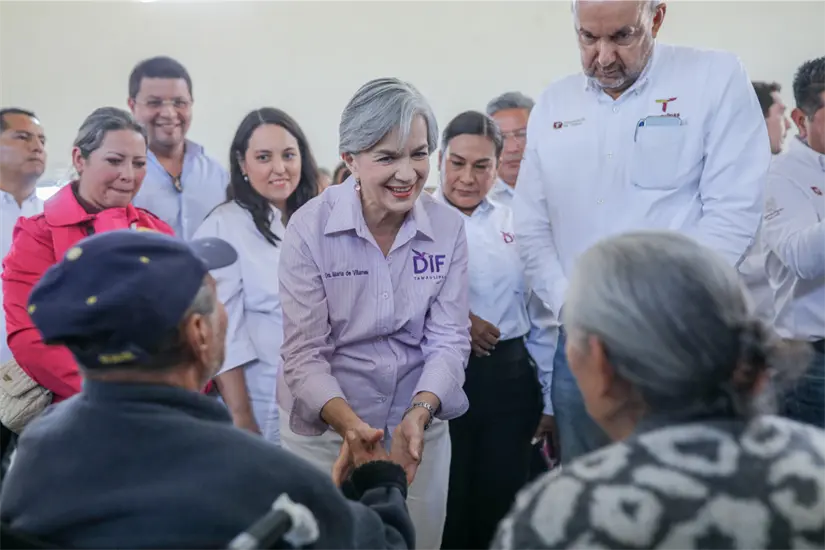 Américo Villarreal destacó la labor del DIF Tamaulipas, encabezado por María de Villarreal, como parte de la política humanista de su gobierno. Foto: Carlos García