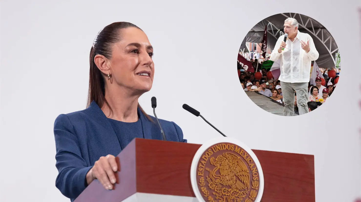 Sheinbuam respalda a Adán Augusto: Tiene que haber pruebas. Foto: Presidencia/X (@adan_augusto)