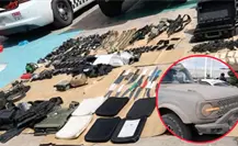¿Cuánto cuesta un arsenal como el asegurado a 3 hombres en la Supercarretera Durango - Mazatlán?