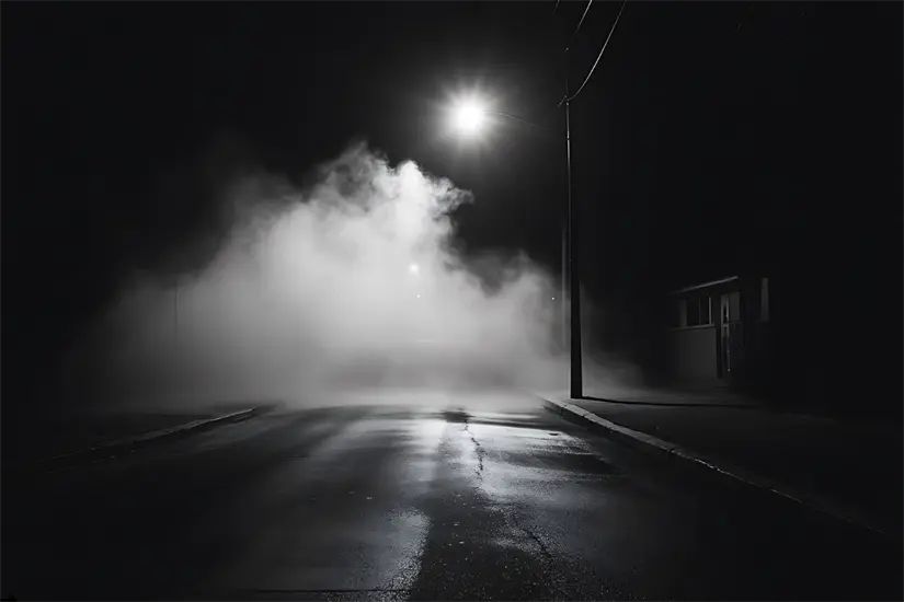 La atmósfera de la calle Revolución se volvía fría y silenciosa al caer la madrugada. Foto: Biblioteca Canva