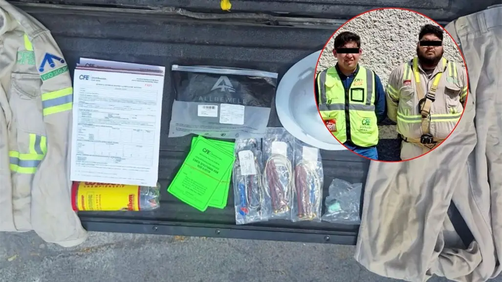 Detienen en Monterrey a falsos empleados de la CFE por extorsión a vecinos
