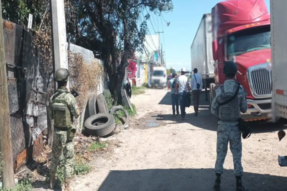 Cateo en un predio de Querétaro. Foto: Gabinete de Seguridad