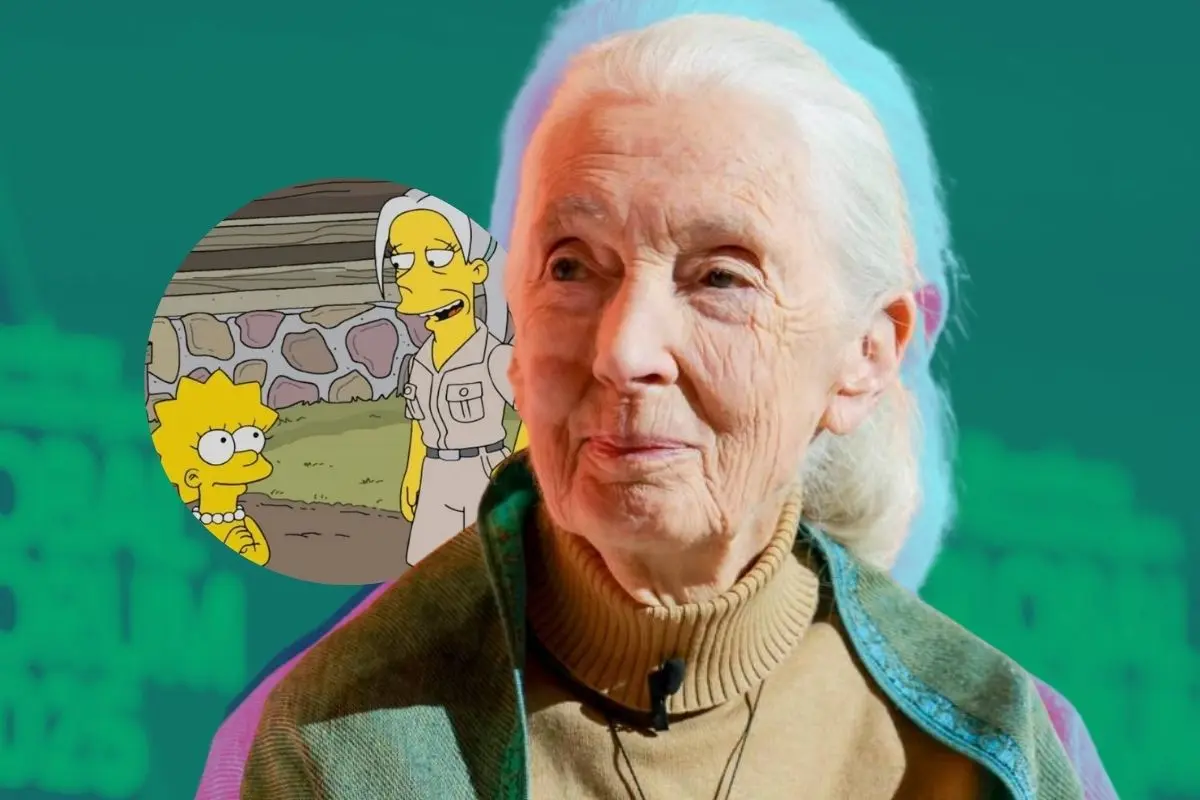 Jane Goodall falleció a los 91 años de edad. FOTO: CANVA/Fox Televisión/Matt Groening/IG: @janegoodallinst