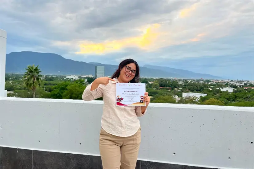 Lupita Calixto es orgullosamente líder de estrategia digital de POSTA Tamaulipas. Foto: Victoria Jiménez
