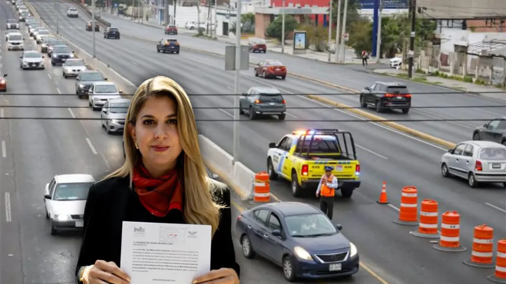 Melisa Peña busca regularizar implementación de carriles de contraflujo en Nuevo León