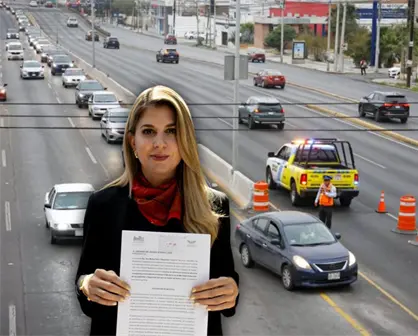 Melisa Peña busca regularizar implementación de carriles de contraflujo en Nuevo León