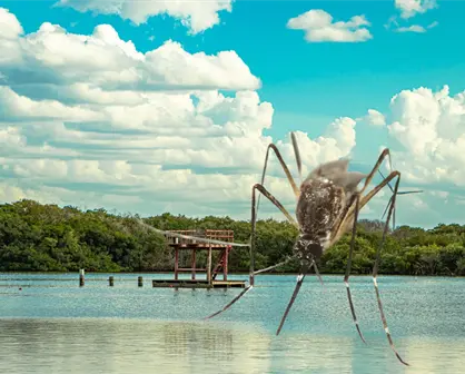 Así es la lucha contra los mosquitos en las zonas costeras de Yucatán