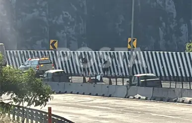 Hombre se lanza a camión y muere en la autopista Saltillo-Monterrey