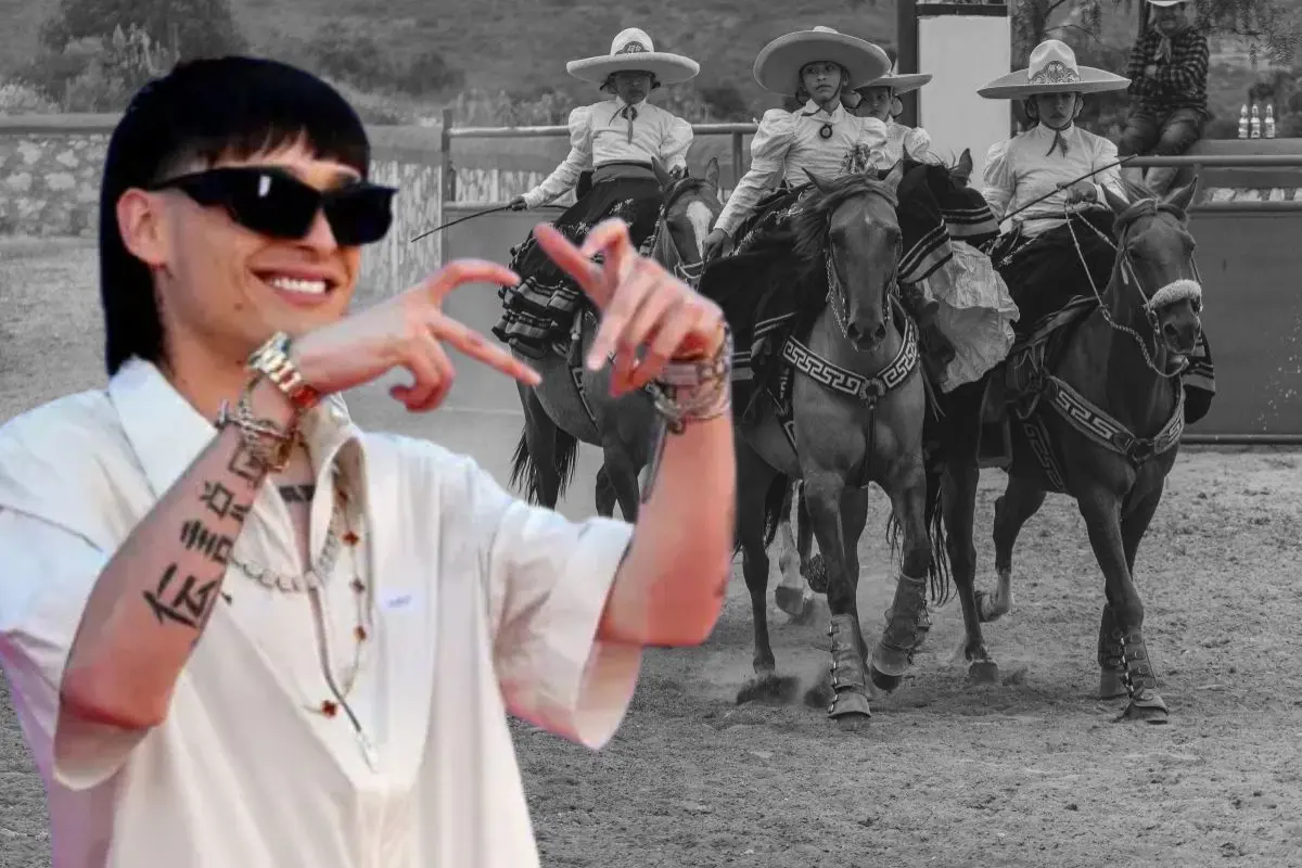 Secretaria de Cultura en Coahuila condena los narcocorridos / Foto: Peso Pluma IG | Canva