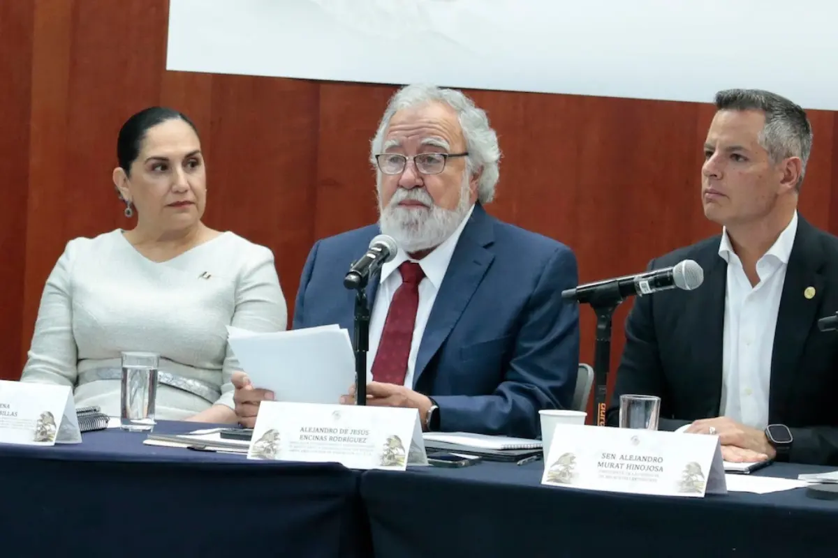 Alejandro Encinas en Senado. Foto: X (@senadomexicano)