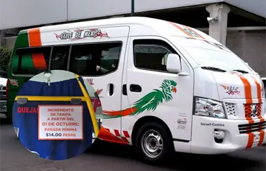 Transportistas del Edomex anuncian aumento de la tarifa mínima del pasaje a partir del 1 de octubre