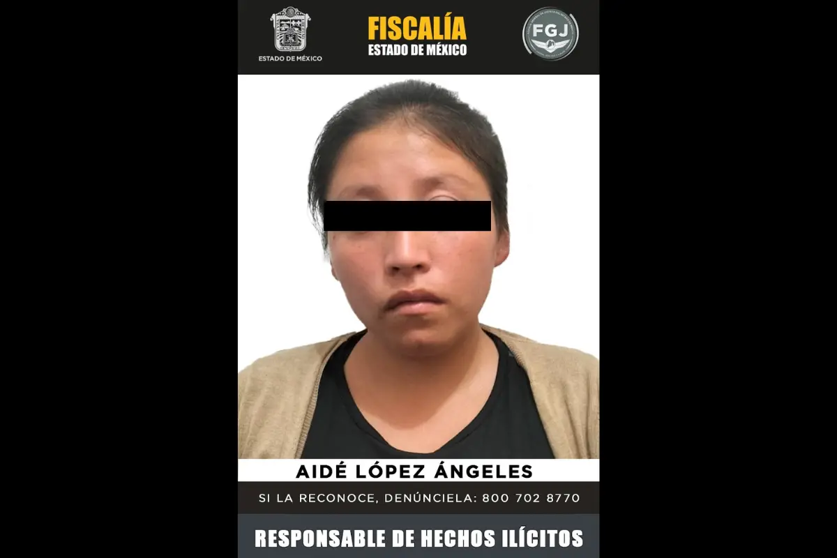 Responsable del homicidio de una menor de edad.  Foto: X (@FiscaliaEdomex)