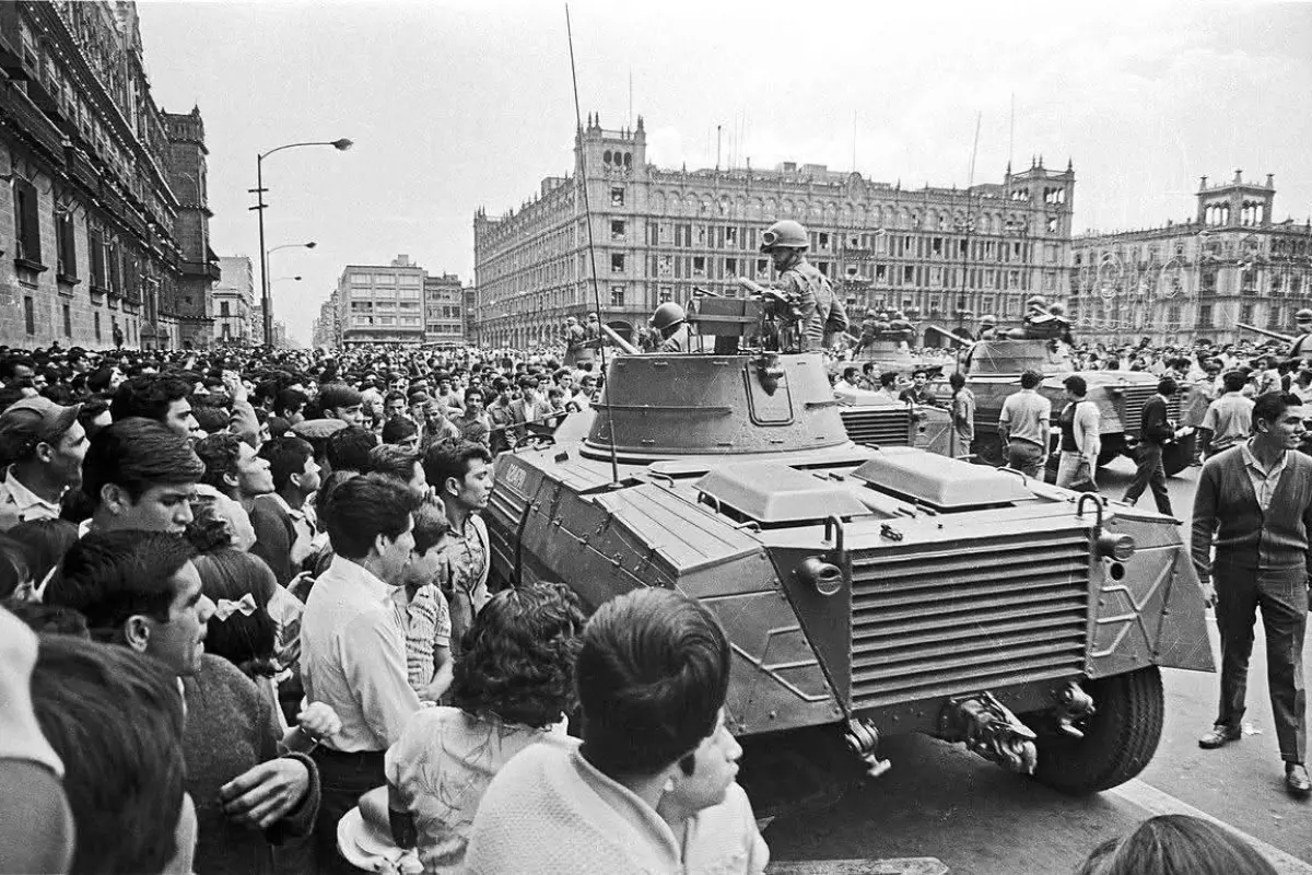 El 2 de octubre de 1968 en Tlatelolco. Foto: X @CoahuilayTexas