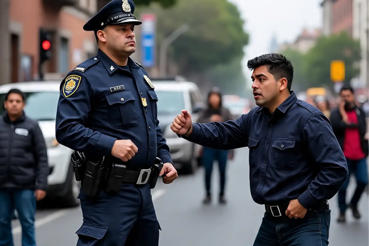 Abuso de autoridad en CDMX. Foto: IA