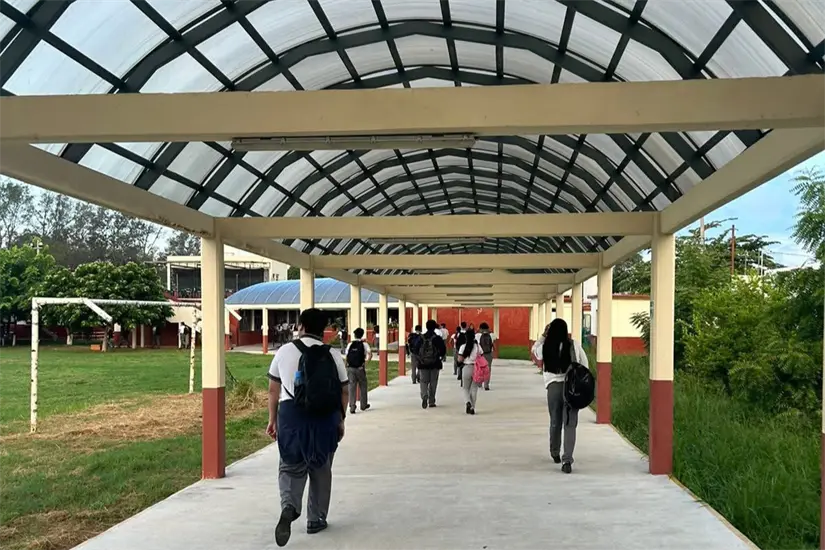 Centro de Bachillerato Tecnológico, Industrial y de Servicios N°103 de Ciudad Madero. Foto: Axel Hassel