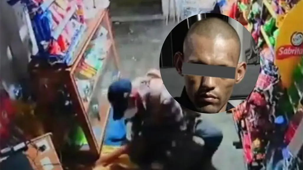 Asaltante que atacó con machete a hombre en tienda de abarrotes es detenido en Montemorelos