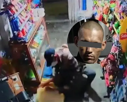 Asaltante que atacó con machete a hombre en tienda de abarrotes es detenido en Montemorelos