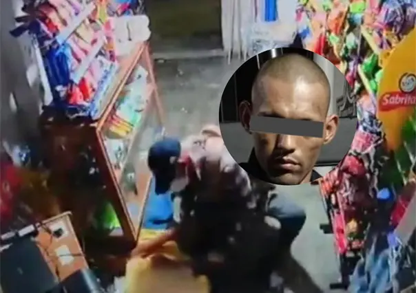 Asaltante que atacó con machete a hombre en tienda de abarrotes es detenido en Montemorelos