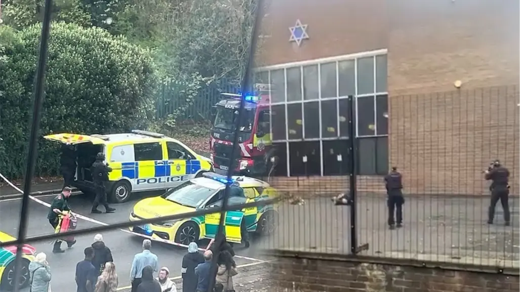 Atropello y apuñalamiento en sinagoga en Mánchester deja al menos 2 muertos y 3 heridos