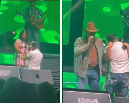 Concierto de Leandro Ríos termina en escandalo; hombre le pide matrimonio a su amante
