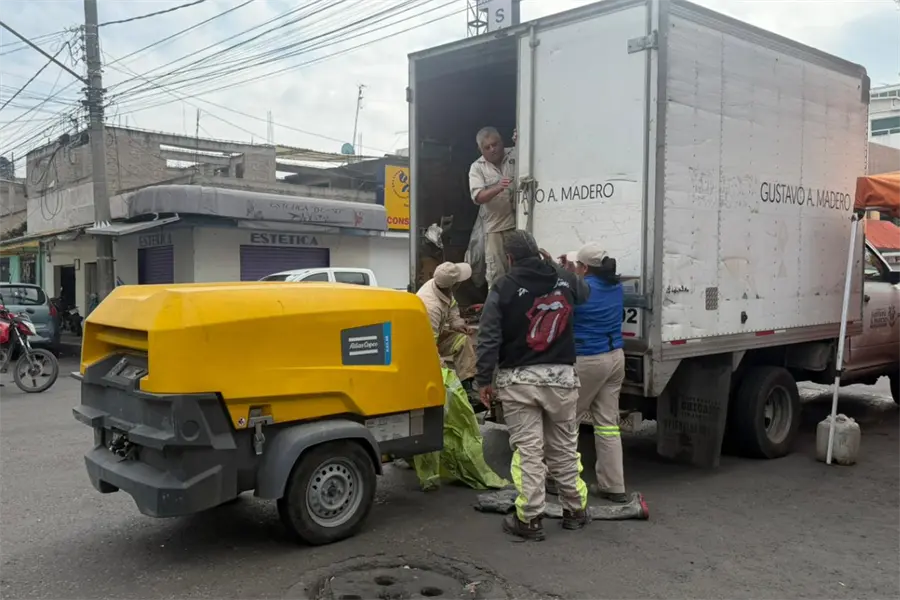 FOTOS | Delincuentes provocan fuga de agua en colonia de Gustavo A. Madero