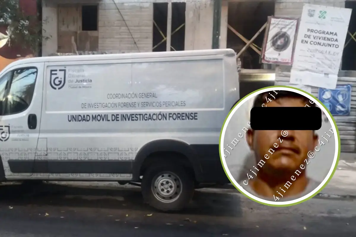 Detienen a presunto feminicida en CDMX. Foto: C4 Jiménez | Canva