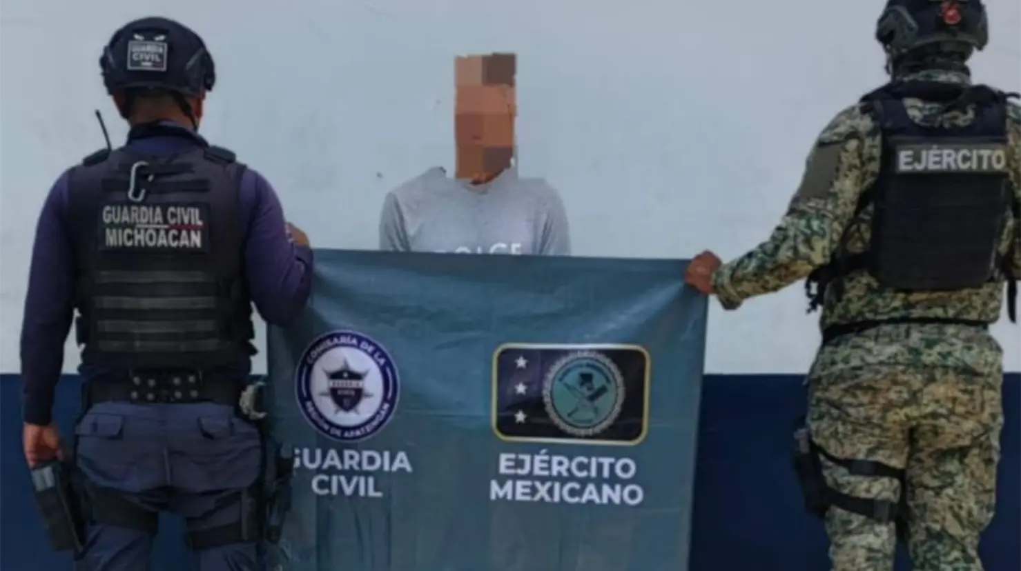 ¿Quién es “El Fabuloso”? Detenido en Michoacán con un fusil AR-15. Foto: X (@SSeguridad_Mich)