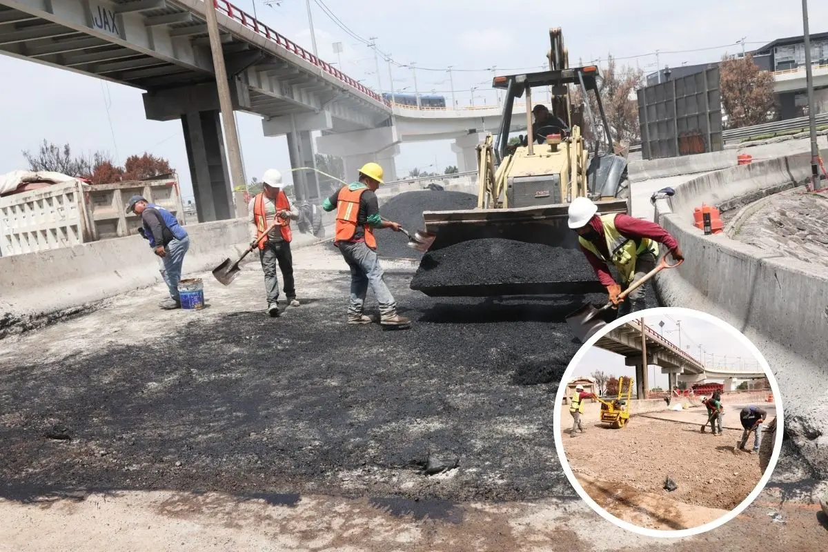 Personal de Gobierno de la Ciudad de México trabajando en la fisura en el Puente de la Concordia   Foto: Gobierno de la Ciudad de México | Canva