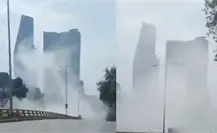 VIDEO | Pipa sufre fuga de gas en la alcaldía Cuauhtémoc; Bomberos CDMX atendieron la emergencia