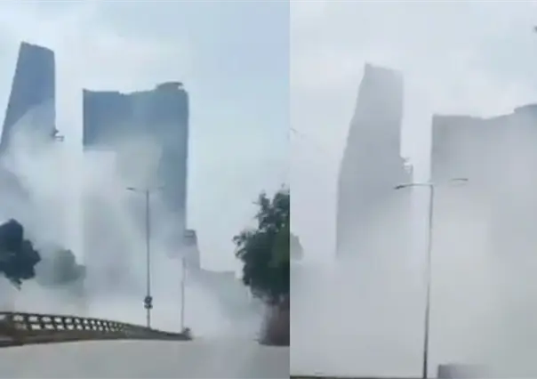 VIDEO | Pipa sufre fuga de gas en la alcaldía Cuauhtémoc; Bomberos CDMX atendieron la emergencia