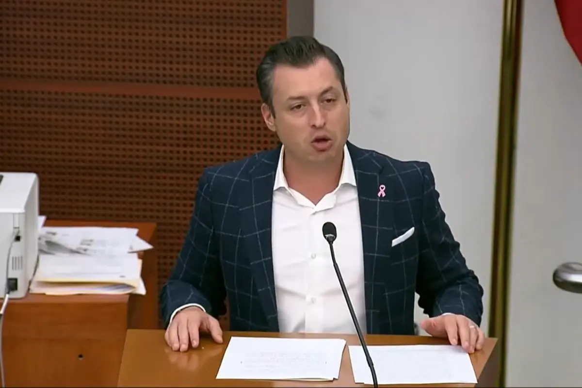 Luis Donaldo Colosio Riojas en el Senado de la República Foto: YouTube Bancada Naranja Senado