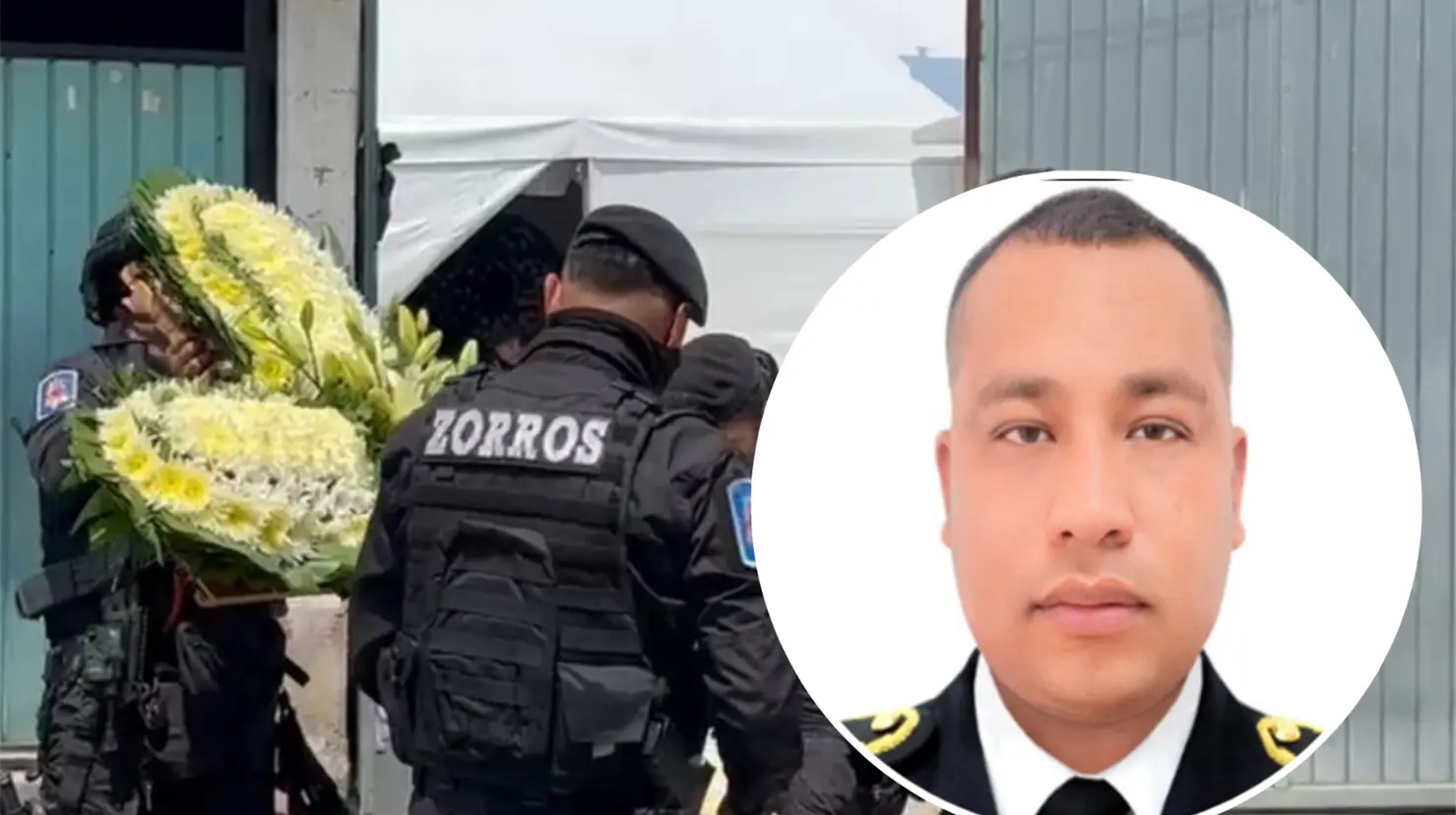 Compañeros de la corporación capitalina acudieron a los servicios funerarios privados para rendirle homenaje. Imagen: Juan Manuel López