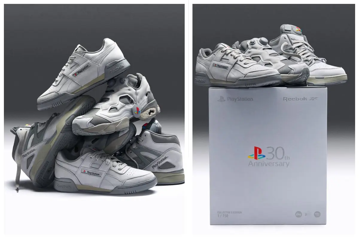 Reebok y Play Station se unen para crear unos tenis increíbles, ¿llegarán a México? Foto: Reebok | PlayStation | Canva